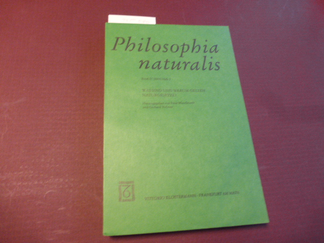 Was sind und warum gelten Naturgesetze?. (= Philosophia naturalis Band 37. Heft 2) - Philosophia Naturalis