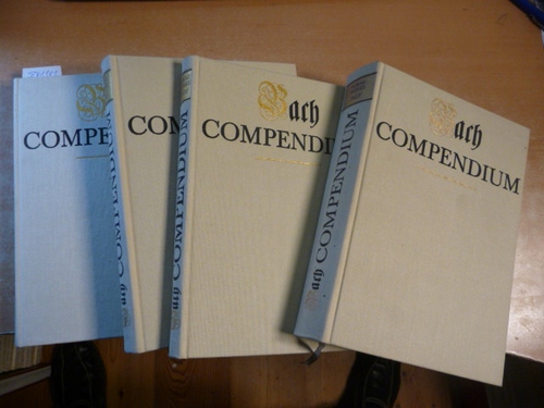 Bach Compendium. Analytisch-bibliographisches Repertorium der Werke Johann Sebastian Bachs. Vokalwerke Teil I.+II.+III.+IV. (4 BÜCHER) - Schulze und Christoph Wolff, Hans-Joachim