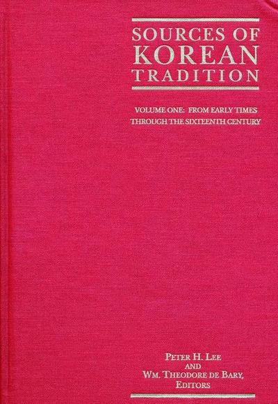 Sources of Korean Tradition - Peter H Lee