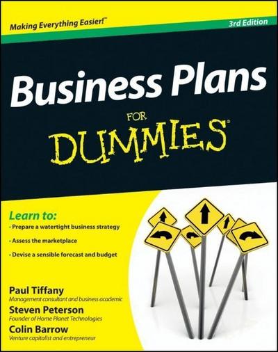 Business Plans For Dummies 3e - P Tiffany