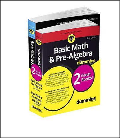 Basic Math & Pre-Algebra For Dummies Book + Workbook Bundle - Mark Zegarelli