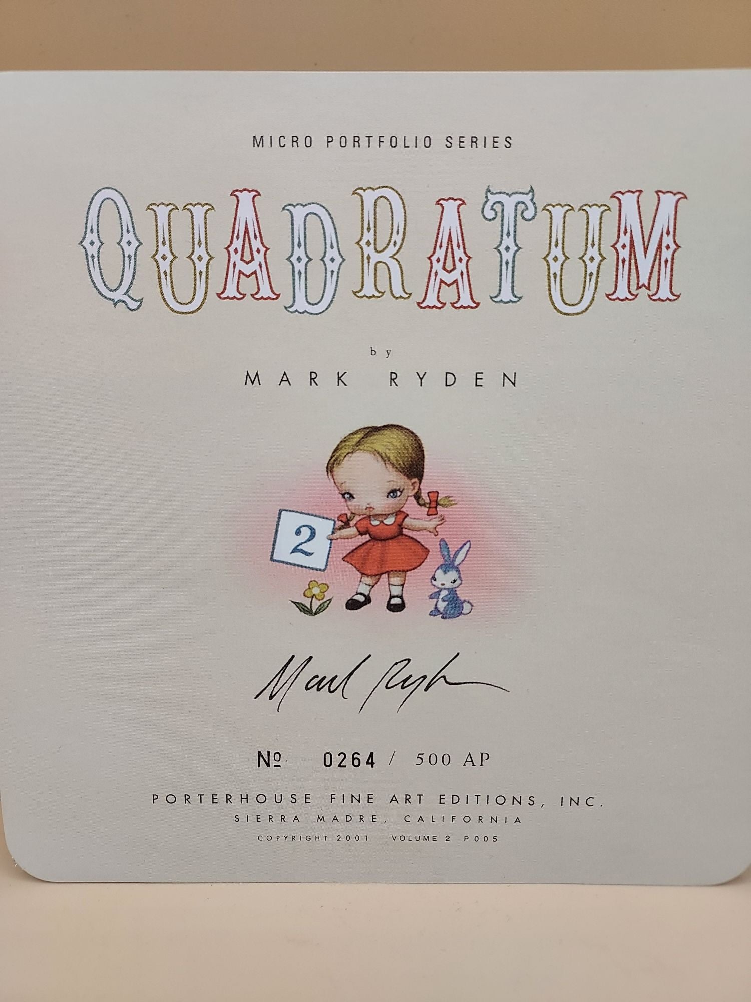 Quadratum Volume 2 (Micro Portfolio Series) by Ryden, Mark