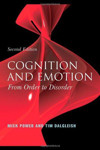 Cognition and Emotion: From Order to Disorder - Dalgleish, Tim,Power, Mick