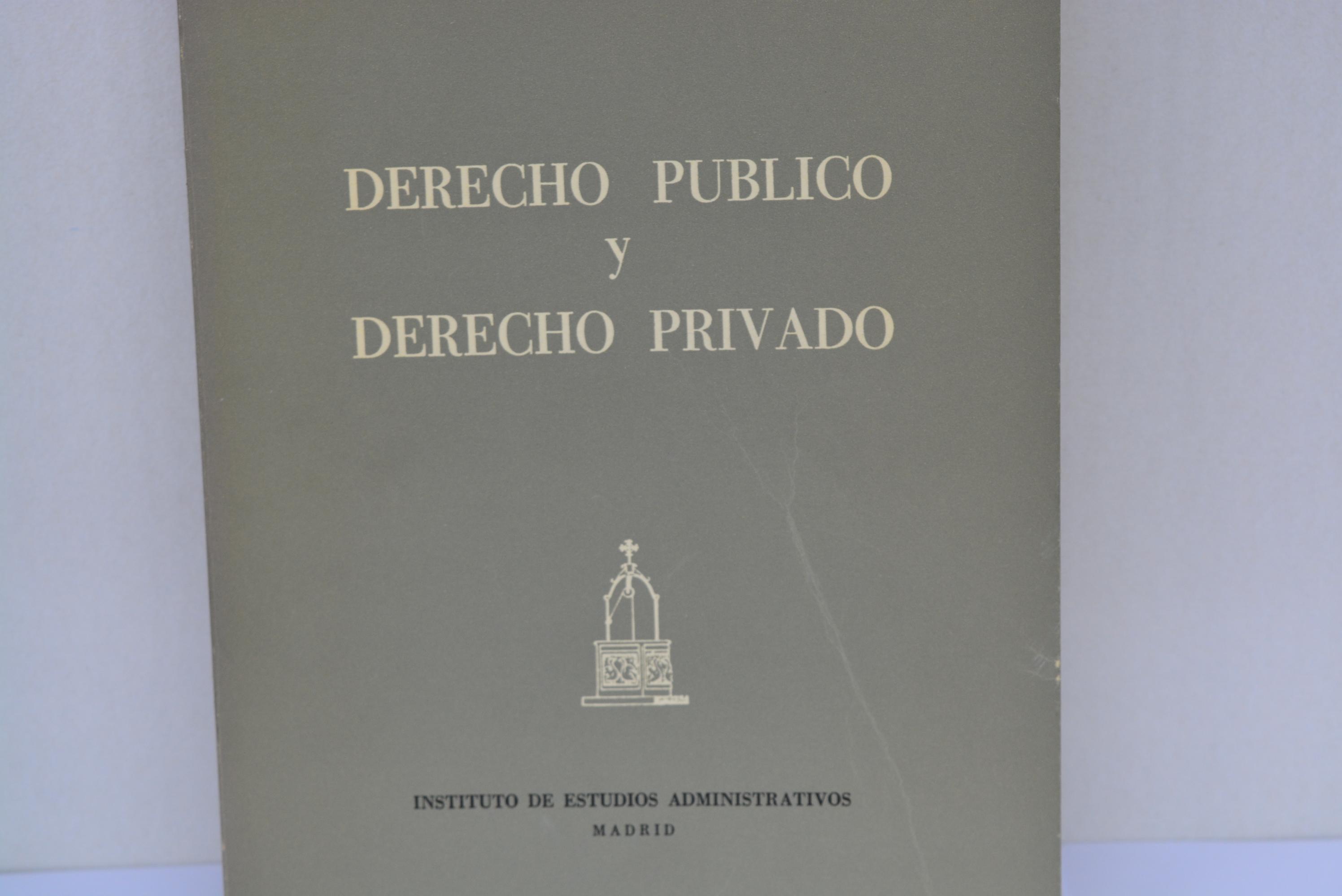 DERECHO PUBLICO Y DERECHO PRIVADO - BULLINGER, MARTIN