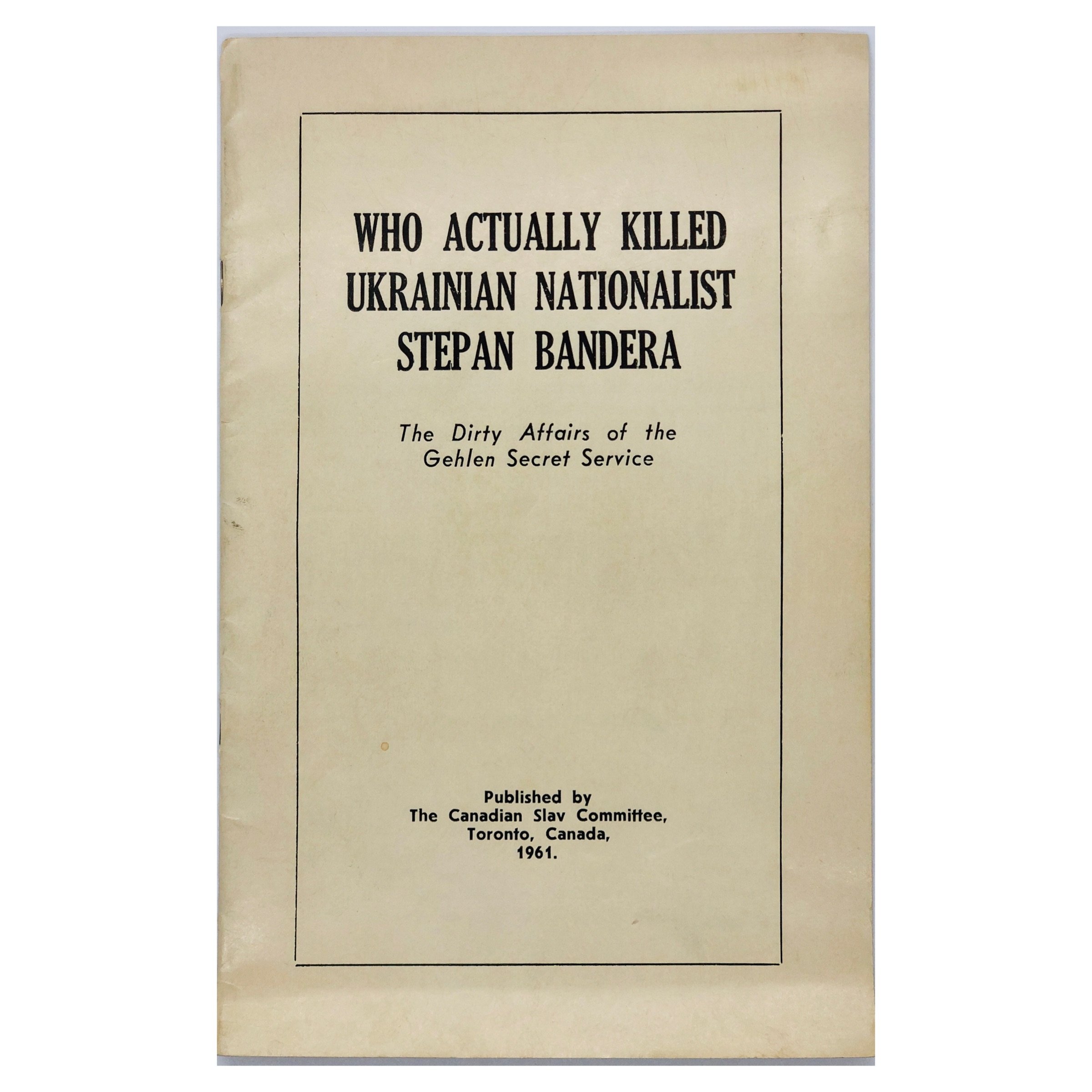 Who Actually Killed Ukrainian Nationalist Stepan Bandera... | Barnebys 