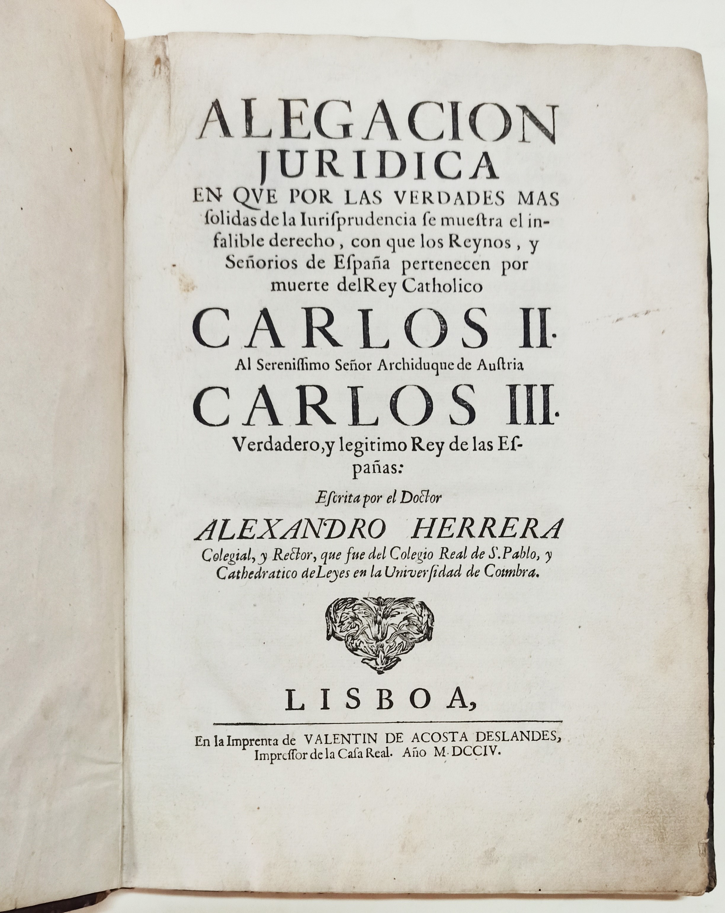 ALEGACION JURIDICA by Herrera, Alexandro: Very Good Hardcover