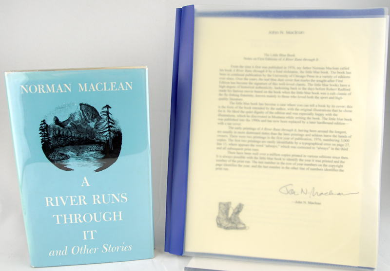 A River Runs Through It von Maclean, Norman (1976) Signed by Author(s) Bromer Booksellers