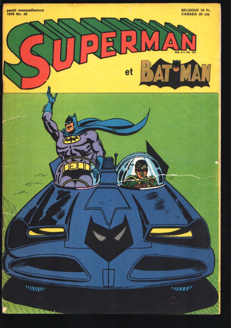 Superman et Batman #239 1970-Batman & Batmobile cover-Superman  appears-French language-G-: (1970) Comic | DTA Collectibles