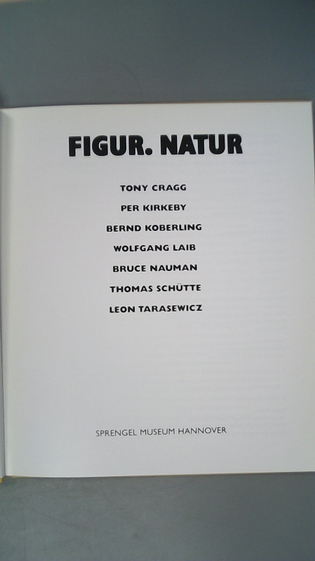 Figur, Natur. Tony Cragg, Per Kirkeby, Bernd Koberling .; Sprengel-Museum Hannover [9. 10. - 15. 1. 1995. - Cragg, Tony