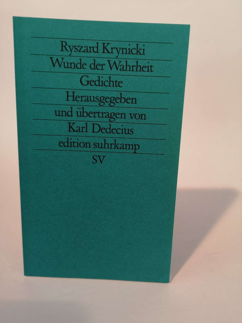 Wunde der Wahrheit [Neubuch] Gedichte - Dedecius, Karl und Ryszard Krynicki