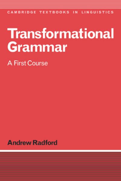 Transformational Grammar : Radford - Andrew Radford