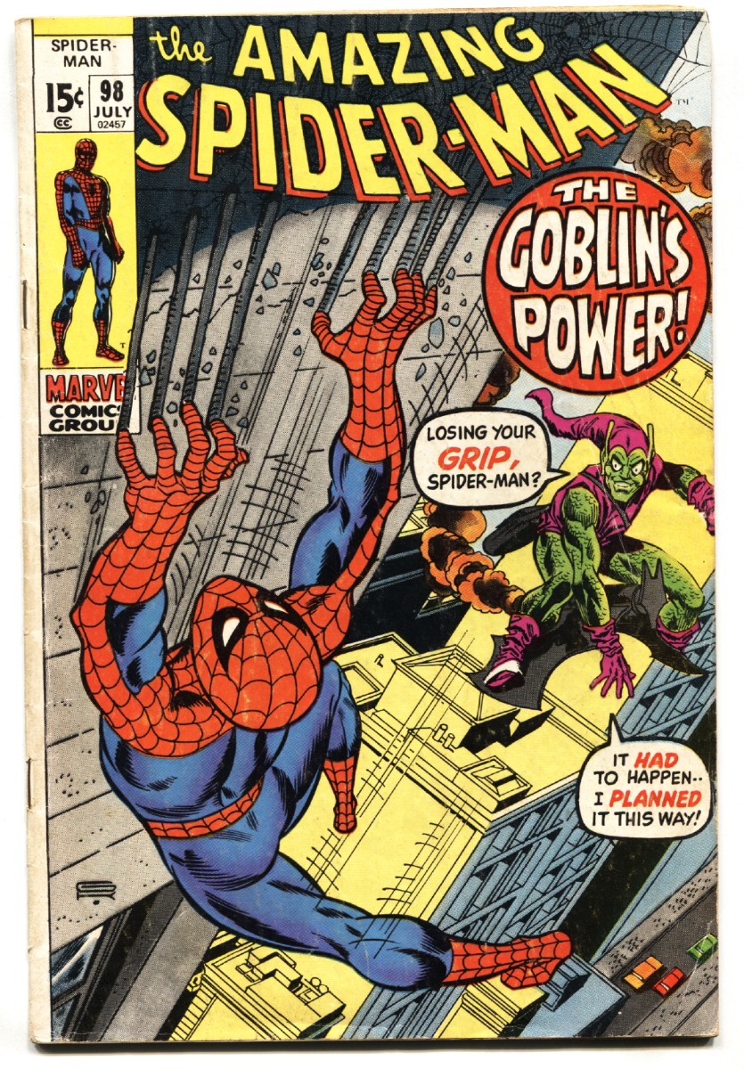 AMAZING SPIDER-MAN #97 Drug abuse issue-1971-GREEN GOBLIN VG/FN: (1971)  Comic | DTA Collectibles