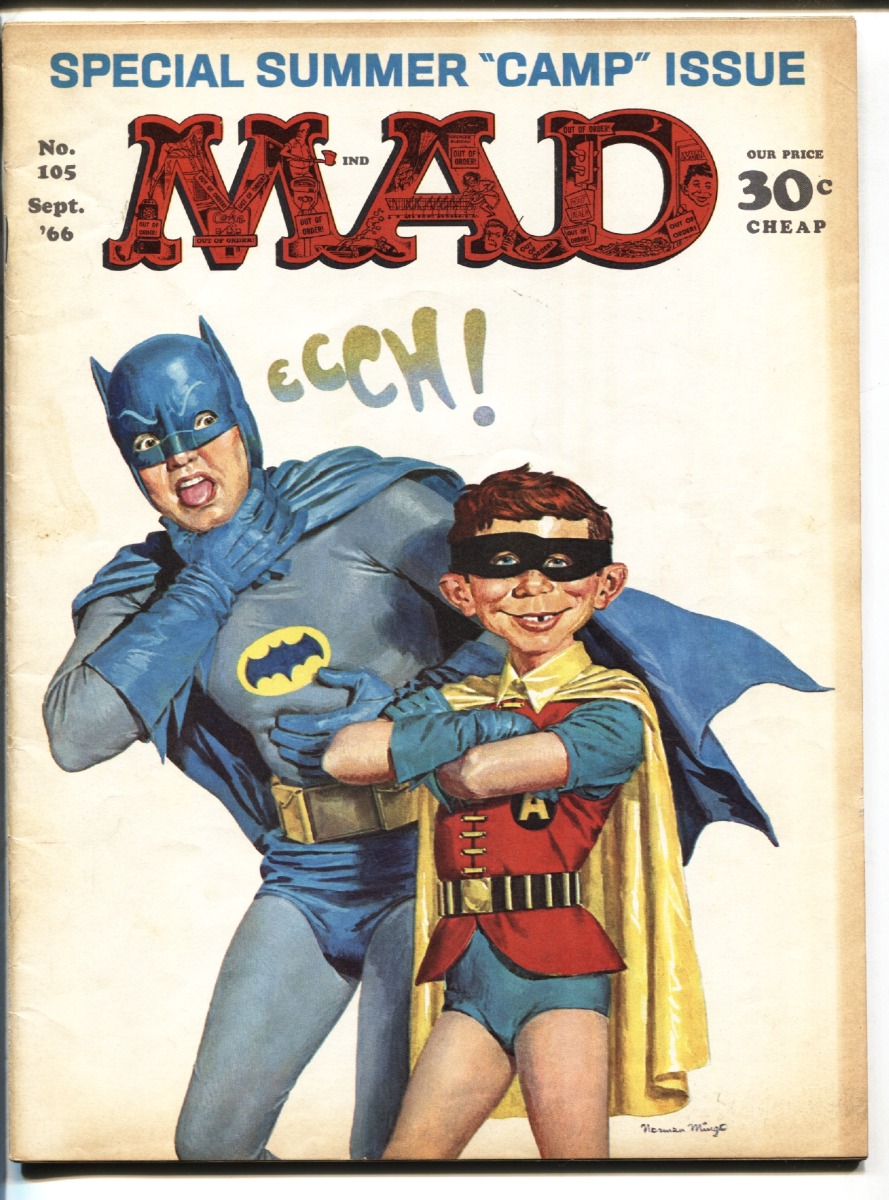 MAD Magazine #105 1966- BATMAN COVER- FN-: (1966) Comic | DTA Collectibles
