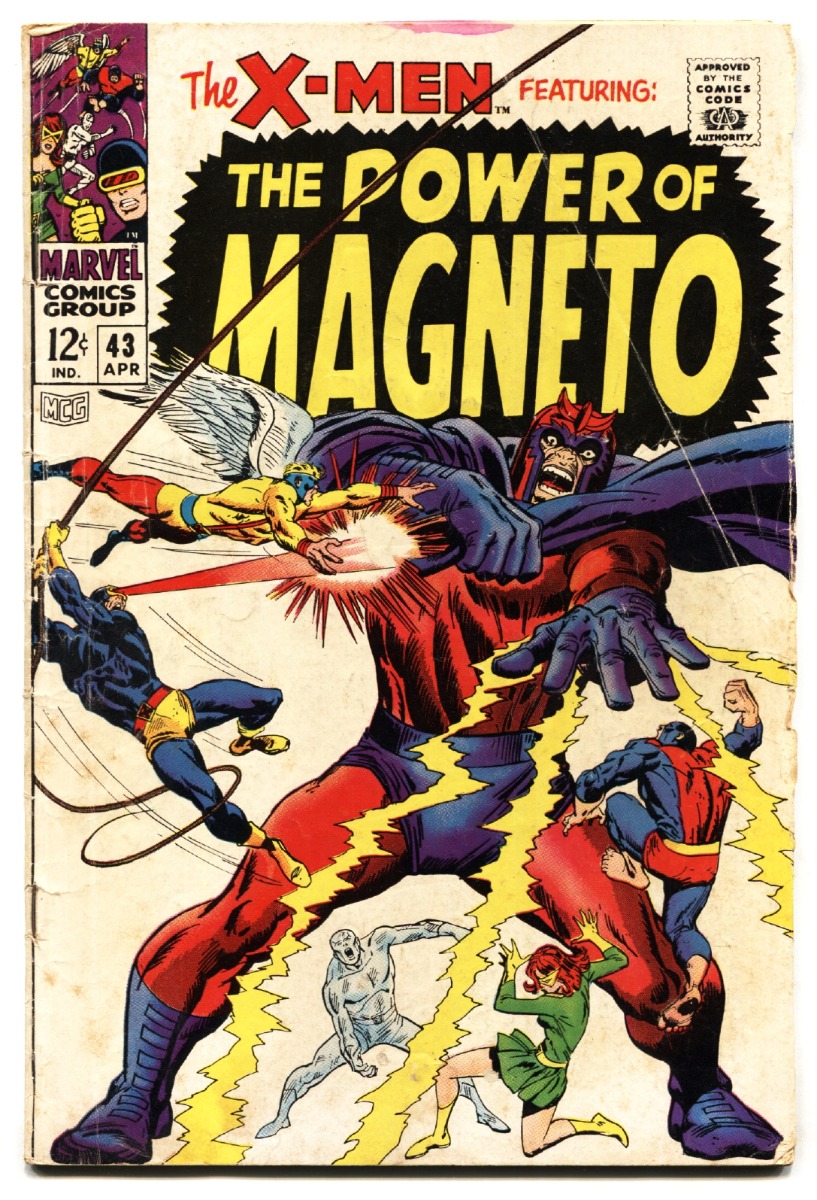 X-Men Comics #43 1968- Magneto Cover- Marvel Silver Age-VG: (1968) Comic |  DTA Collectibles