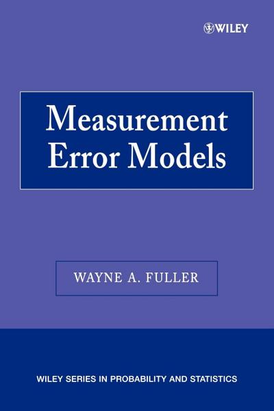 Measurement Error Models P - Fuller