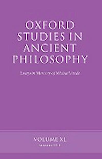 OXF STUDIES ANCIENT PHILOSOPHY VOL 40 P - Emilsson Mann Morison Allen