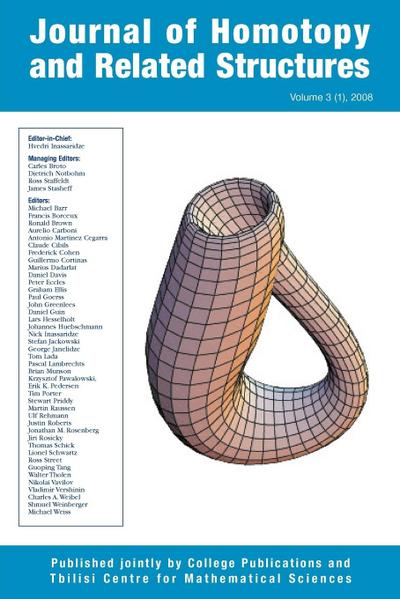 Journal of Homotopy and Related Structures 3(1) - Hvedri Inassaridze