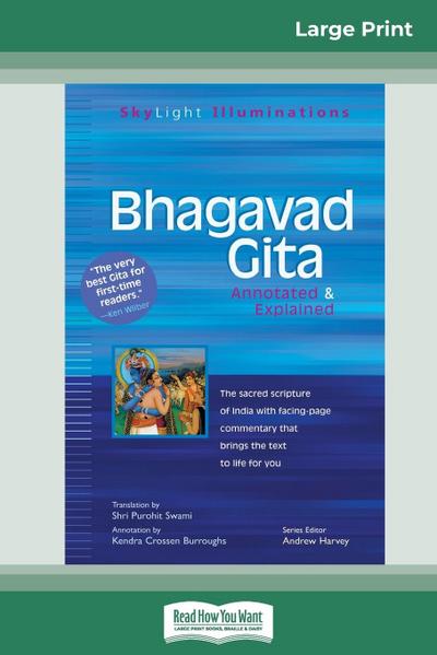 Bhagavad Gita : Annotated & Explained (16pt Large Print Edition) - Shri Purohit Swami