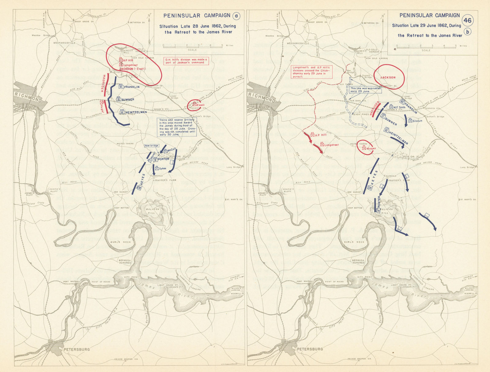 James River Civil War Map
