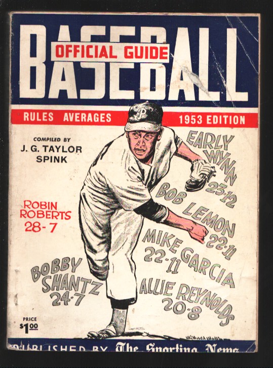 Official Baseball Guide 1953Guide & record bookJohnson SpinkEarly