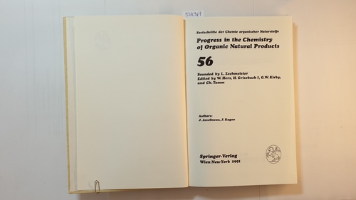 Fortschritte der Chemie organischer Naturstoffe Teil: Vol. 56 (Progress in the Chemistry of Organic Natural Products) - Diverse
