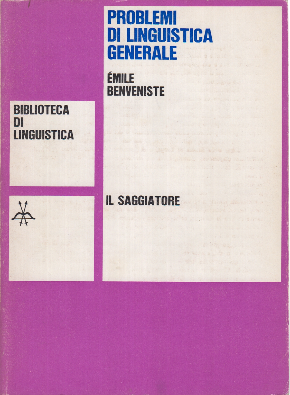 Problemi di linguistica generale - Émile Benveniste