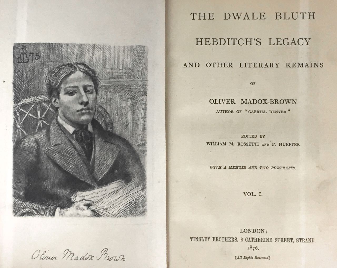 [Madox-Brown, Oliver] The Dwale Bluth, Hebditvh's Legacy by Madox-Brown ...