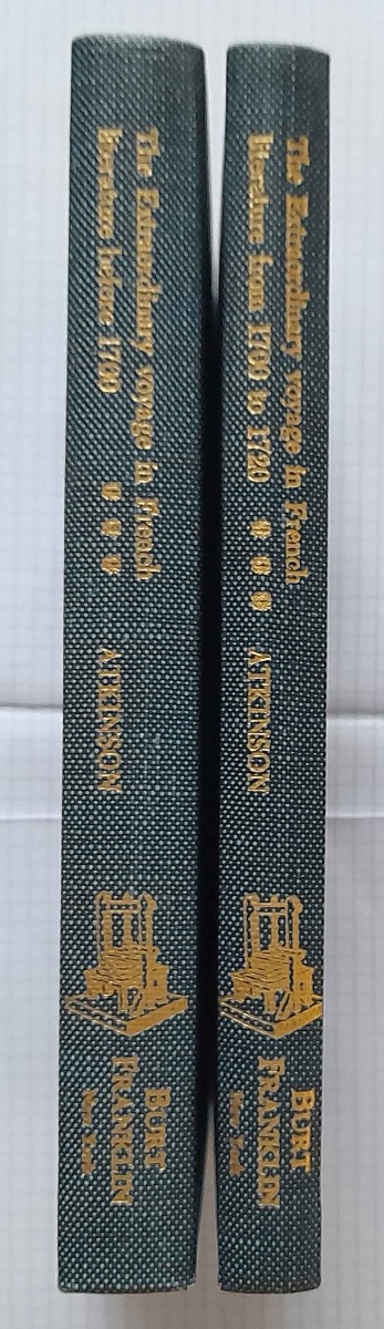 Abebooks The Extraordinary Voyage in French Literature Vol. 1 Before 1700 and Vol.2 1700-1720