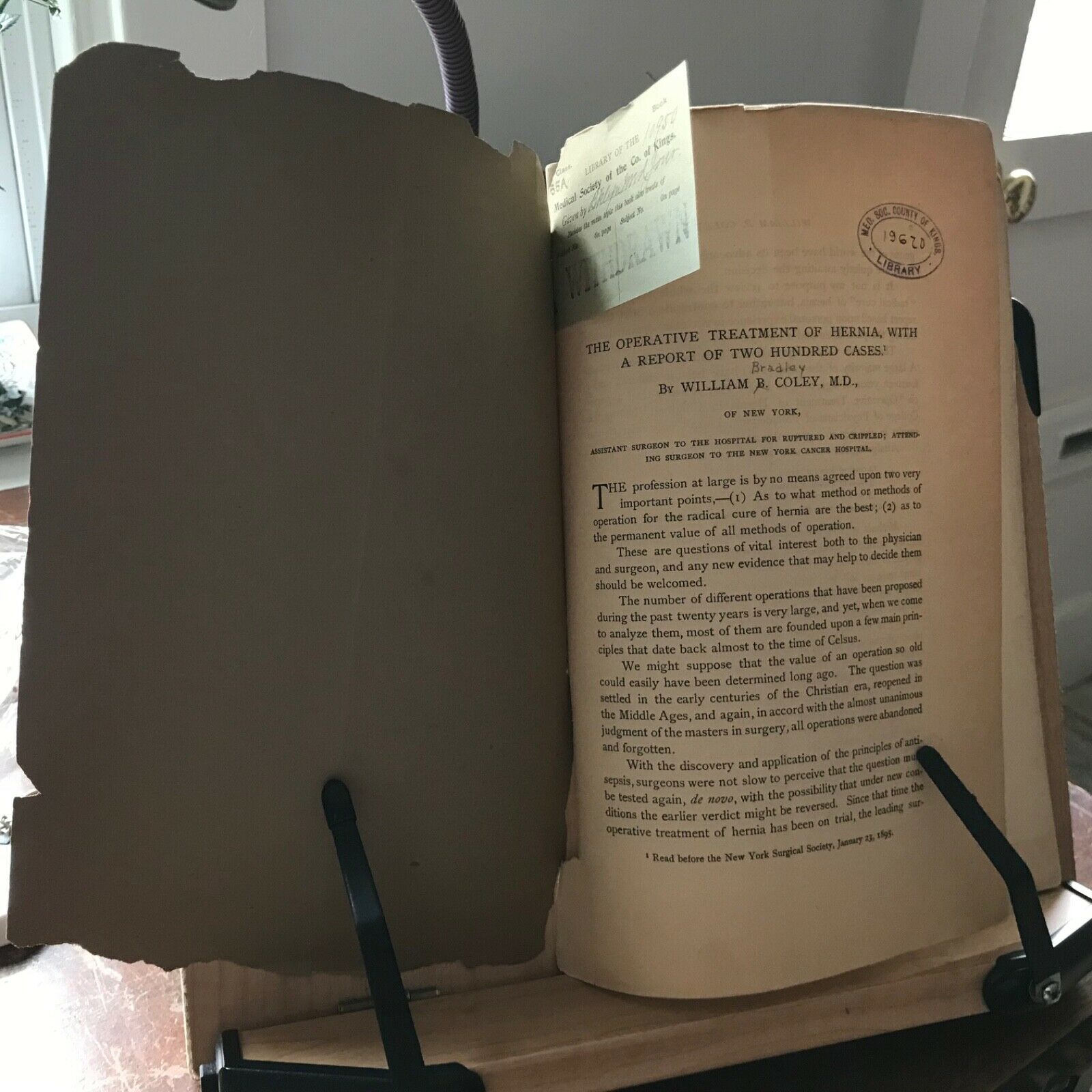 The Operative Treatment of Hernia, with A Report of Two Hundred Cases ...