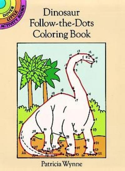 Dinosaur Follow-the-dots Coloring Book - Wynne