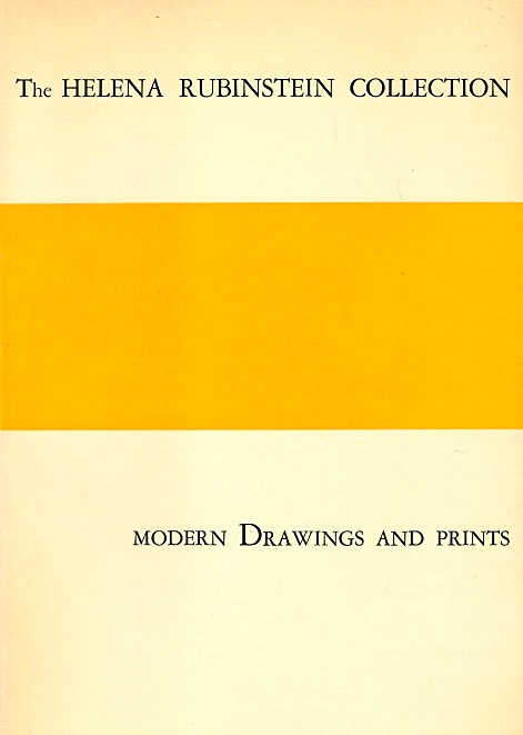 Modern Drawings and Watercolors: Nineteenth and Twentieth Century Engravings, Etchings & Lithographs: The Collection of Helena Rubinstein (Princess G