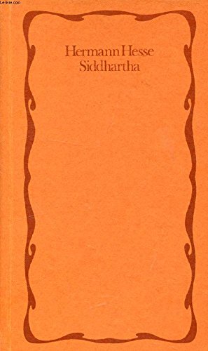 SIDDHARTHA, Eine Indische Dichtung HESSE Hermann [Fine] [Hardcover]