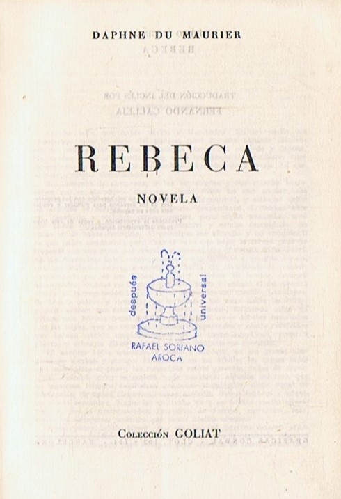 REBECA. - Maurier. Daphne du