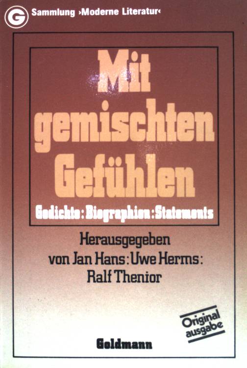 Lyrik-Katalog Bundesrepublik: Gedichte, Biographien, Statements - Hans, Jan