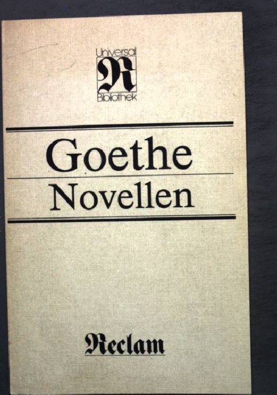 Novellen. Nr. 920, - Goethe, Johann Wolfgang
