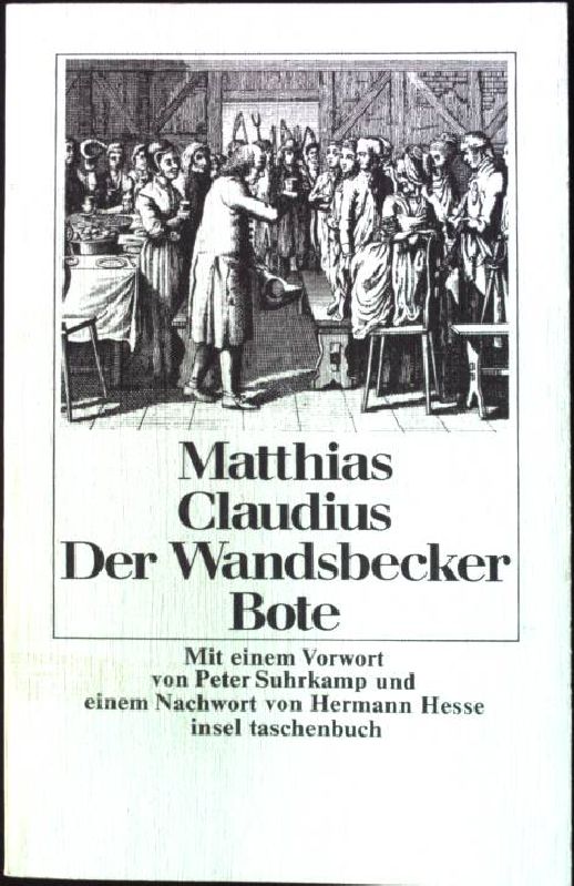 Der Wandsbecker Bote. insel-taschenbuch ; 130 - Claudius, Matthias