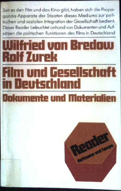 Film und Gesellschaft in Deutschland : Dokumente und Materialien. Reader - Bredow, Wilfried von (Hrsg.)