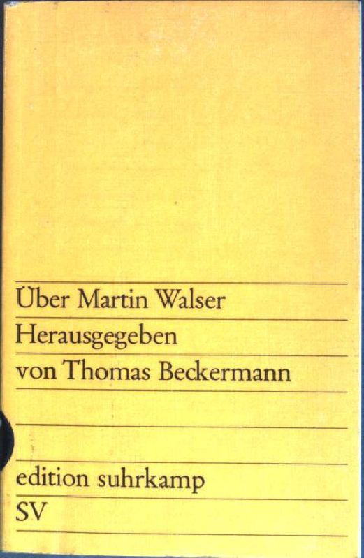 Über Martin Walser (Nr. 407) - Thomas, Beckermann