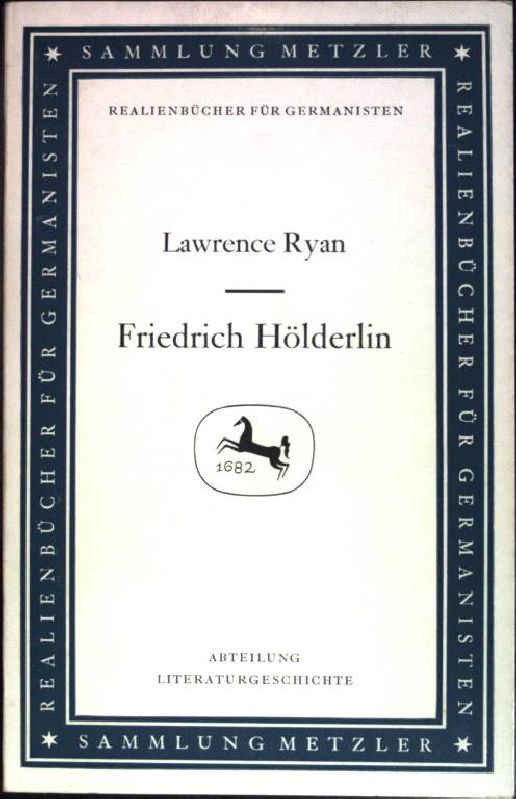 Friedrich Hölderlin (Nr. 20) Sammlung Metzler - Ryan, Lawrence