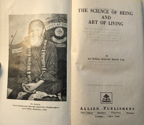 The Science of Being and Art of Living. by Maharishi Mahesh Yogi ...