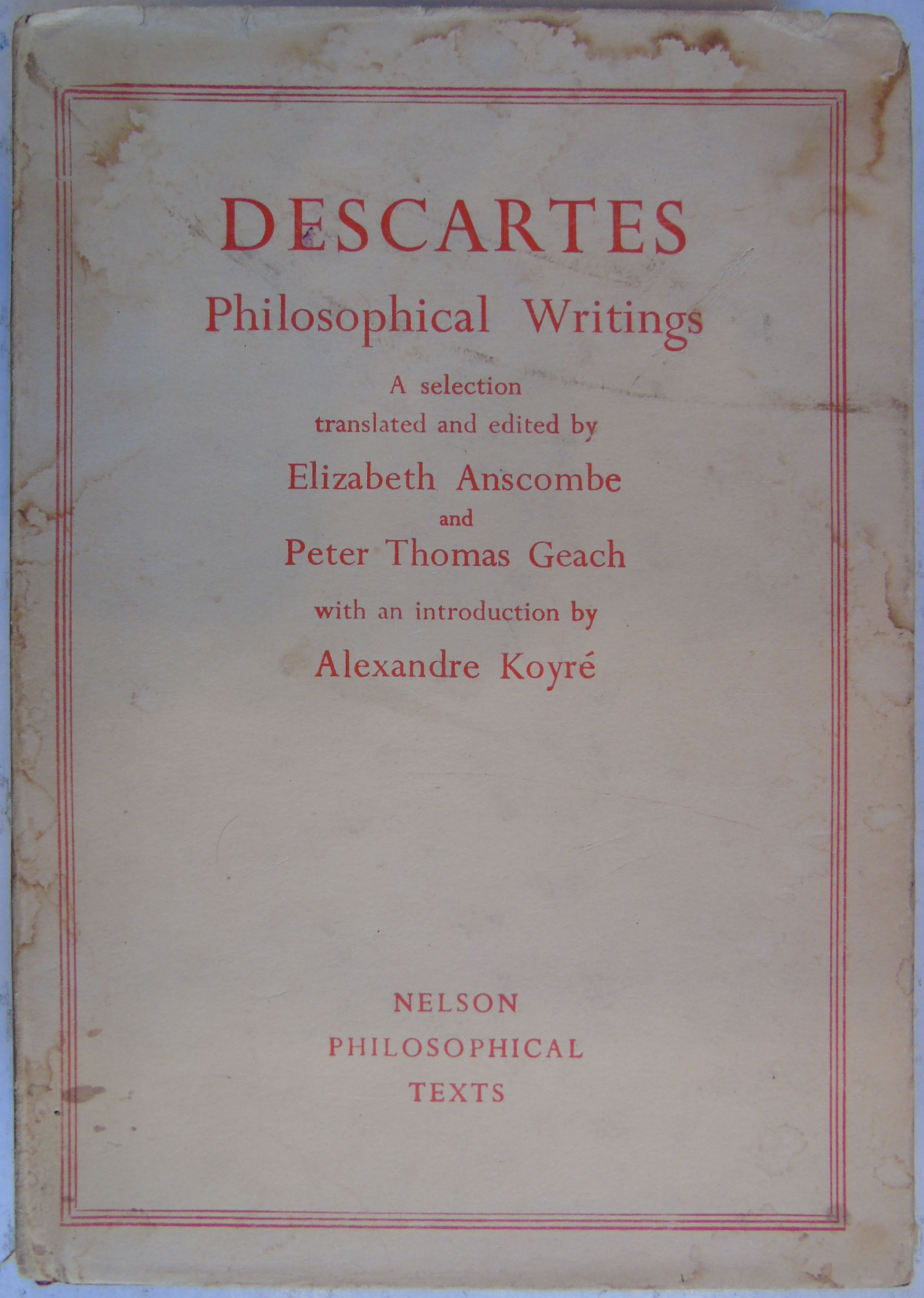 Philosophical Writings - Descartes