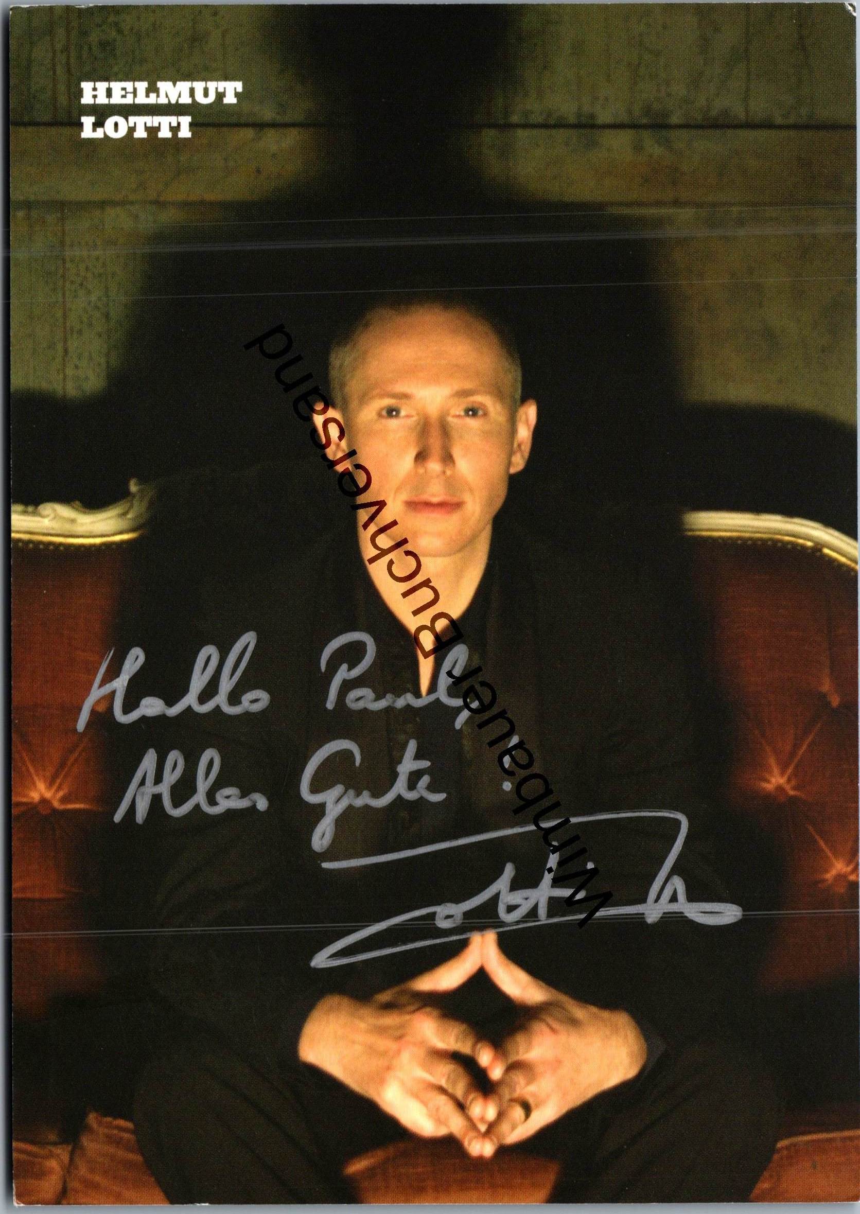 Helmut Lotti signierte Postkarte /// Autogramm Autograph signiert ...
