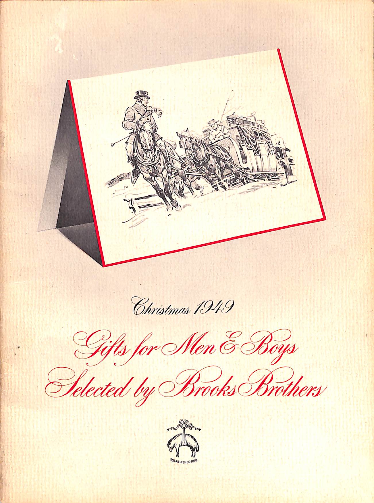 Brooks Brothers Gifts For Men & Boys Christmas 1949 [Very Good] [Softcover]