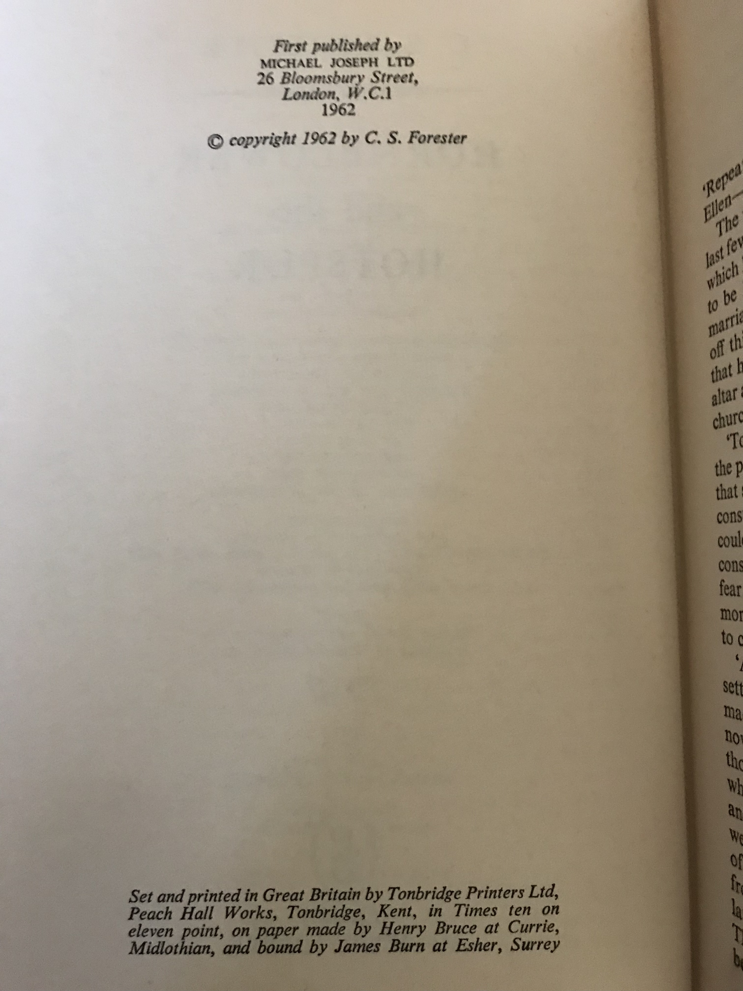 Hornblower And The Hotspur by Cecil Louis Troughton Smith writing as C ...