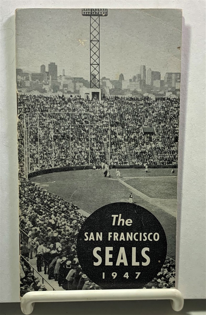 The San Francisco Seals 1947 Lineup Booklet Signed By Players And
