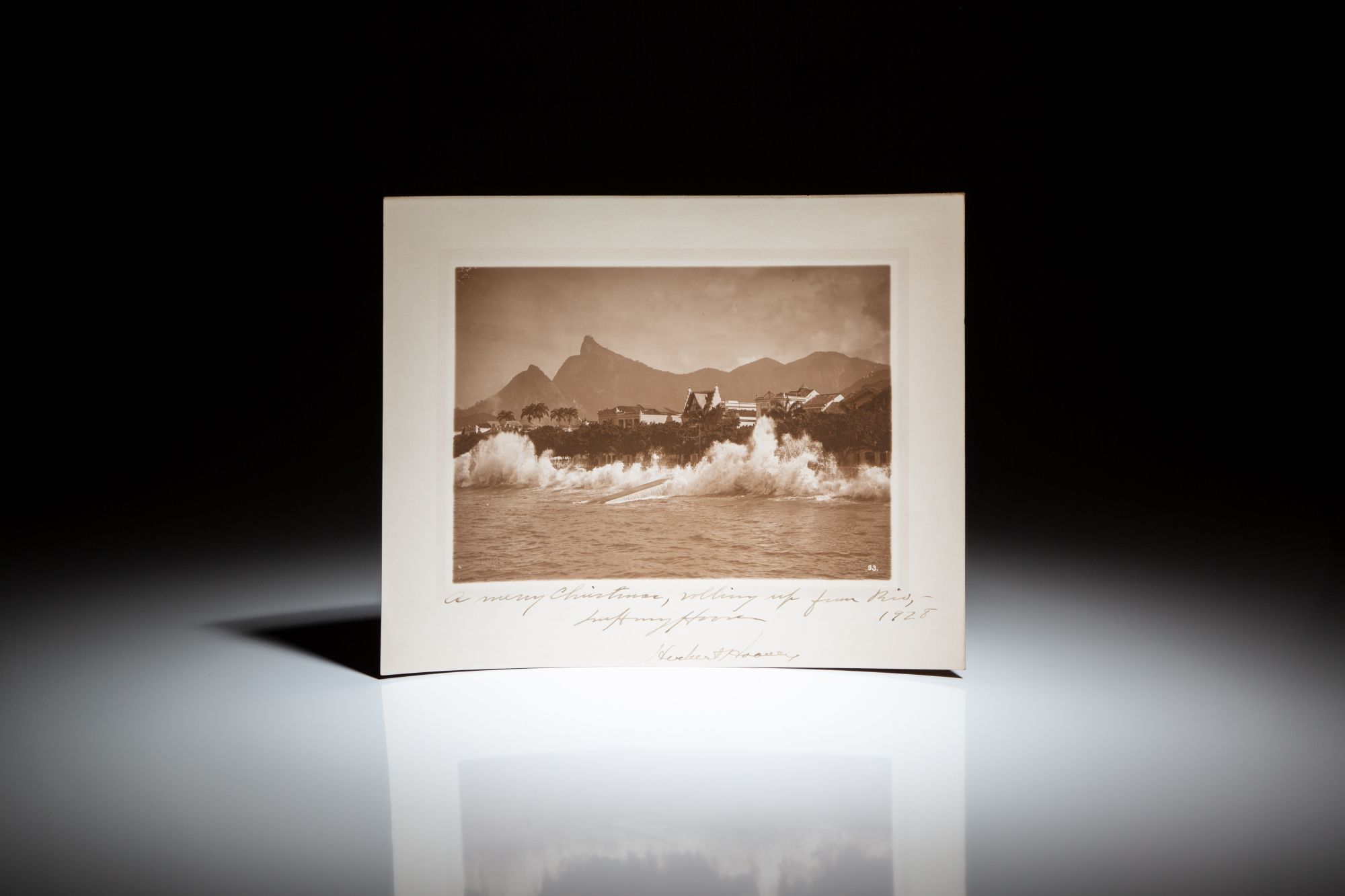 Christmas Card Hoover, Herbert [Lou Henry Hoover] [Near Fine]