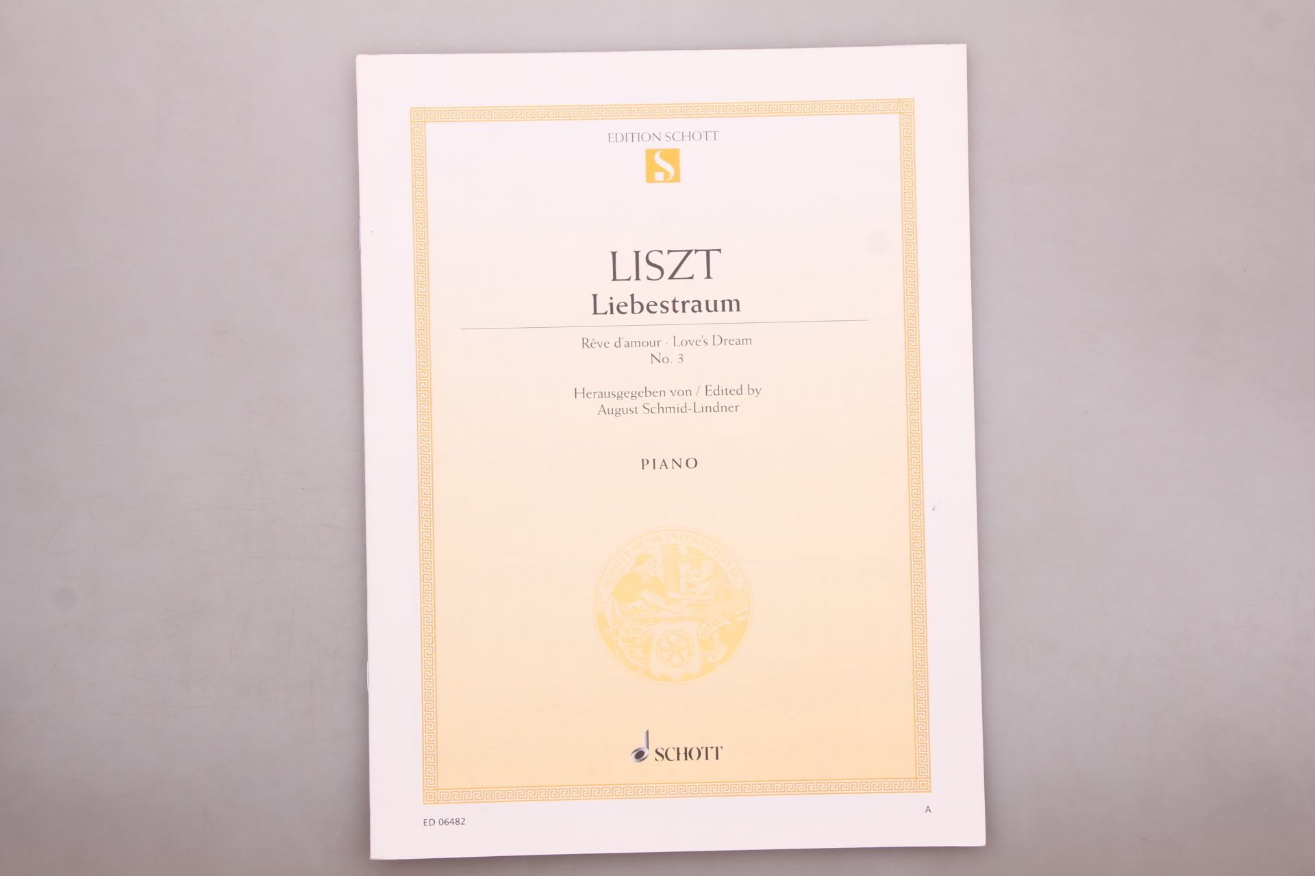 Rêve D'amour: No. 3. Piano. : Liszt, Franz, Schmid-Lindner, August