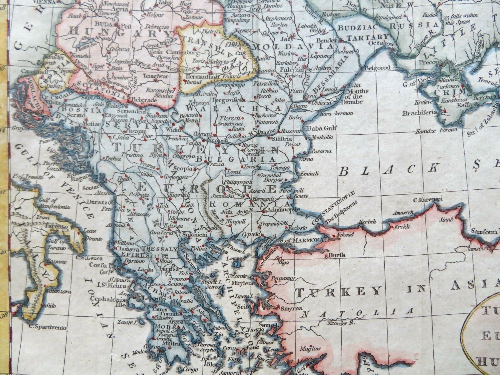 Ottoman Balkans Hungary Transylvania Wallachia Greece Albania 1796
