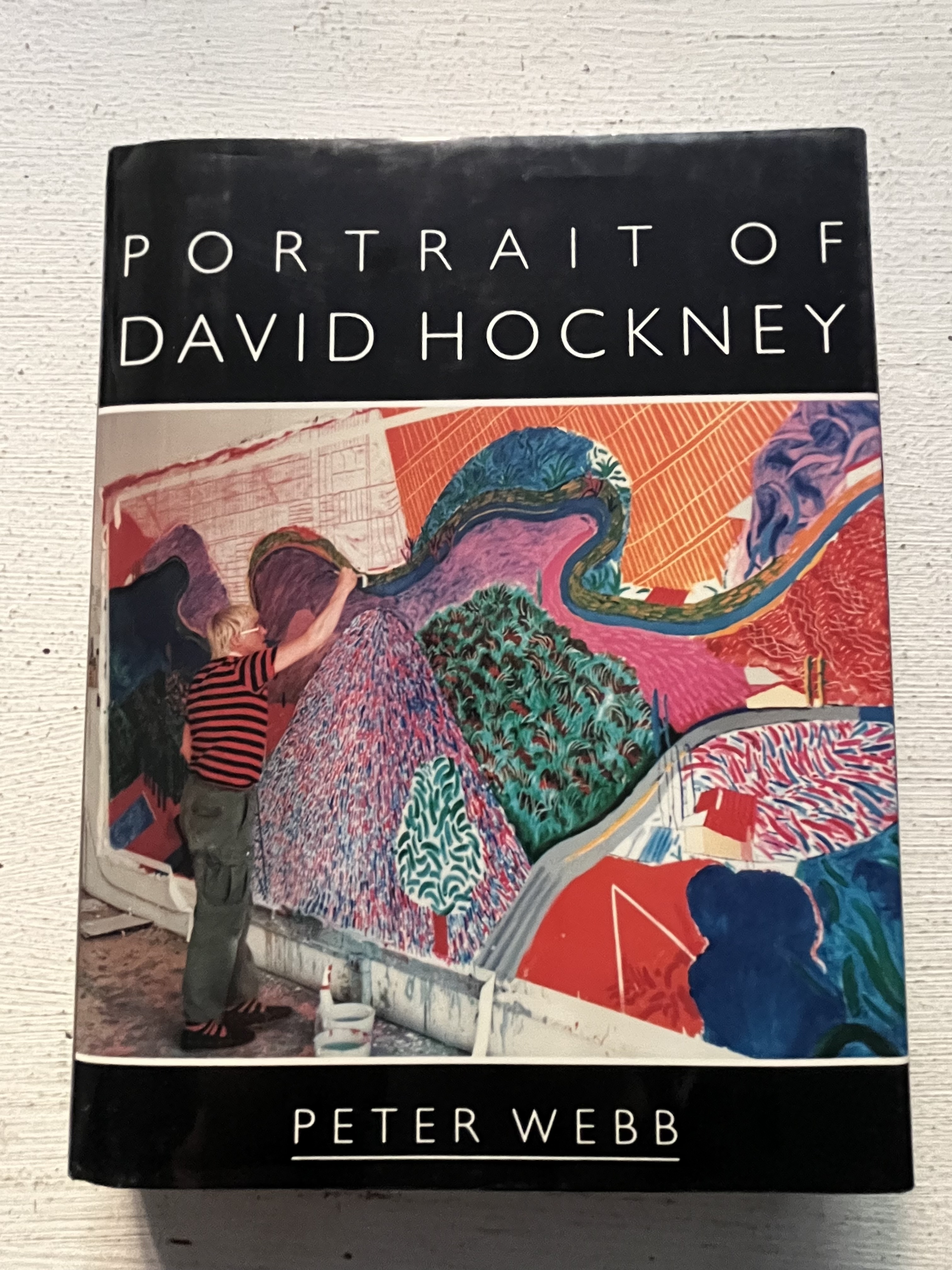 Portrait of David Hockney par Peter Webb, David Hockney: Very Good Hardcover (1988) 1st Edition, Signed by Author(s) | Aeon Bookstore Portrait of David Hockney par Peter Webb, David Hockney: Very Good Hardcover (1988) 1st Edition, Signed by Author(s) | Aeon Bookstore