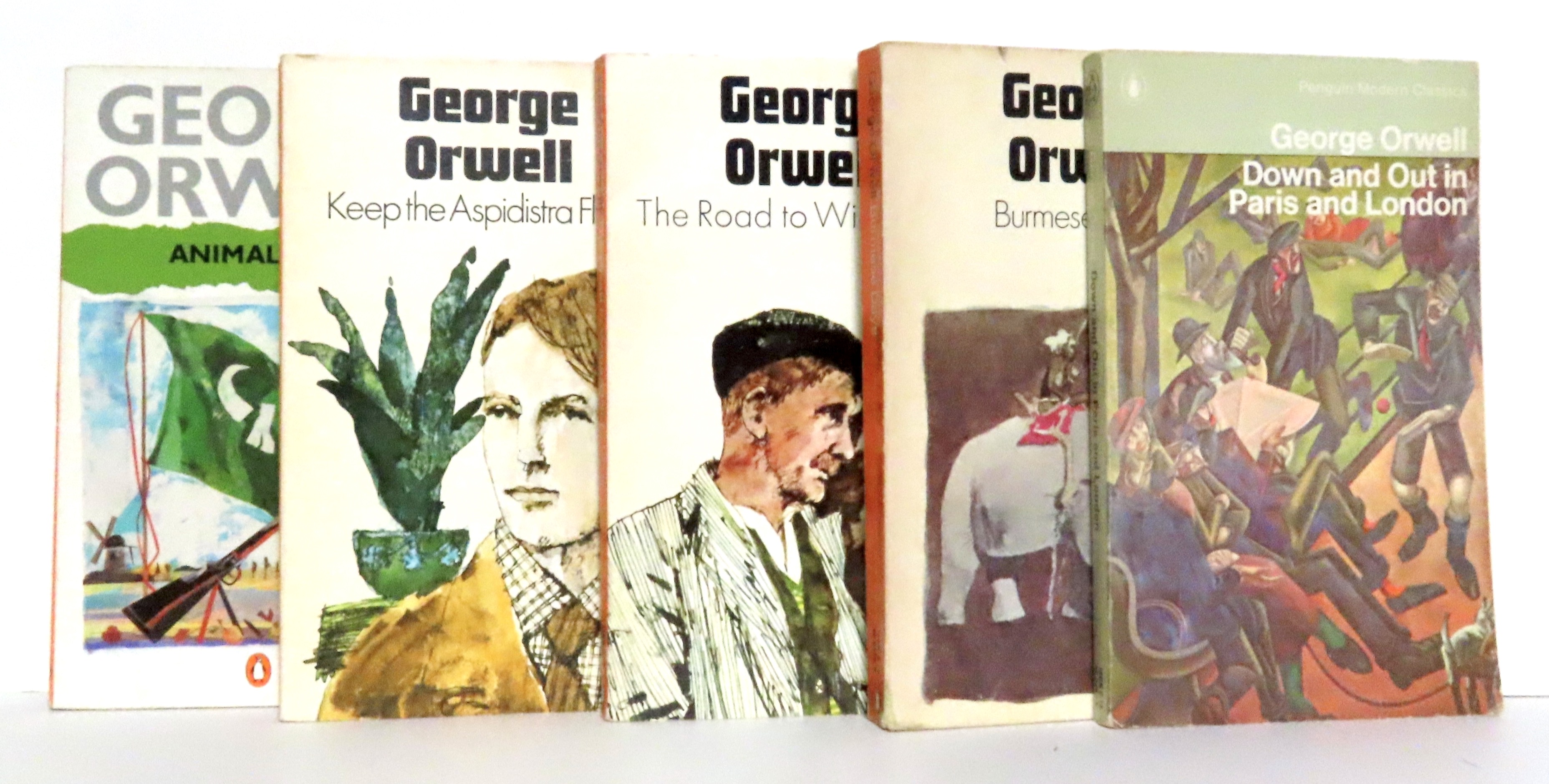 Down and Out in London and Paris - Keep the Aspidistra Flying - The Road to  Wigan Pier - Burmese Days - Animal Farm. by Orwell George:: Très bon  Couverture souple | La Bergerie